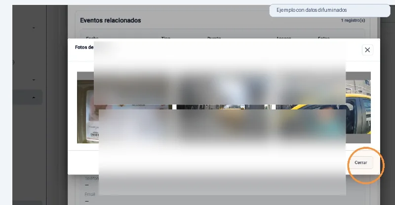 Captura de Bitácora de imágenes paso 6