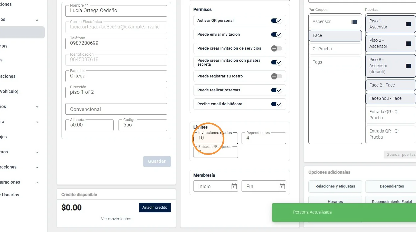 Captura de Configuración de usuarios existentes paso 6