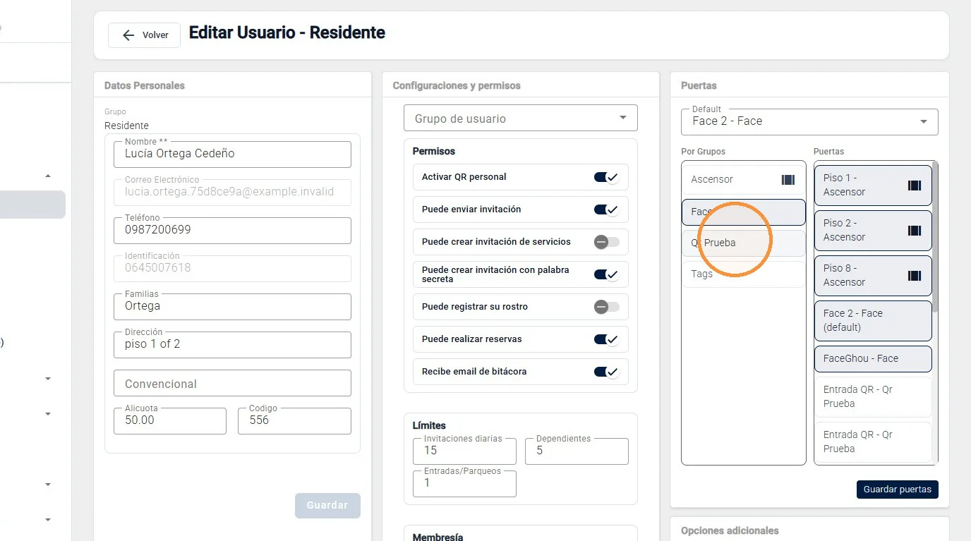 Captura de Configuración de usuarios existentes paso 8