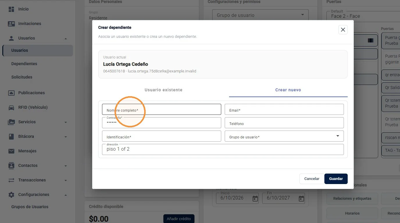 Captura de Configuración de usuarios existentes paso 12