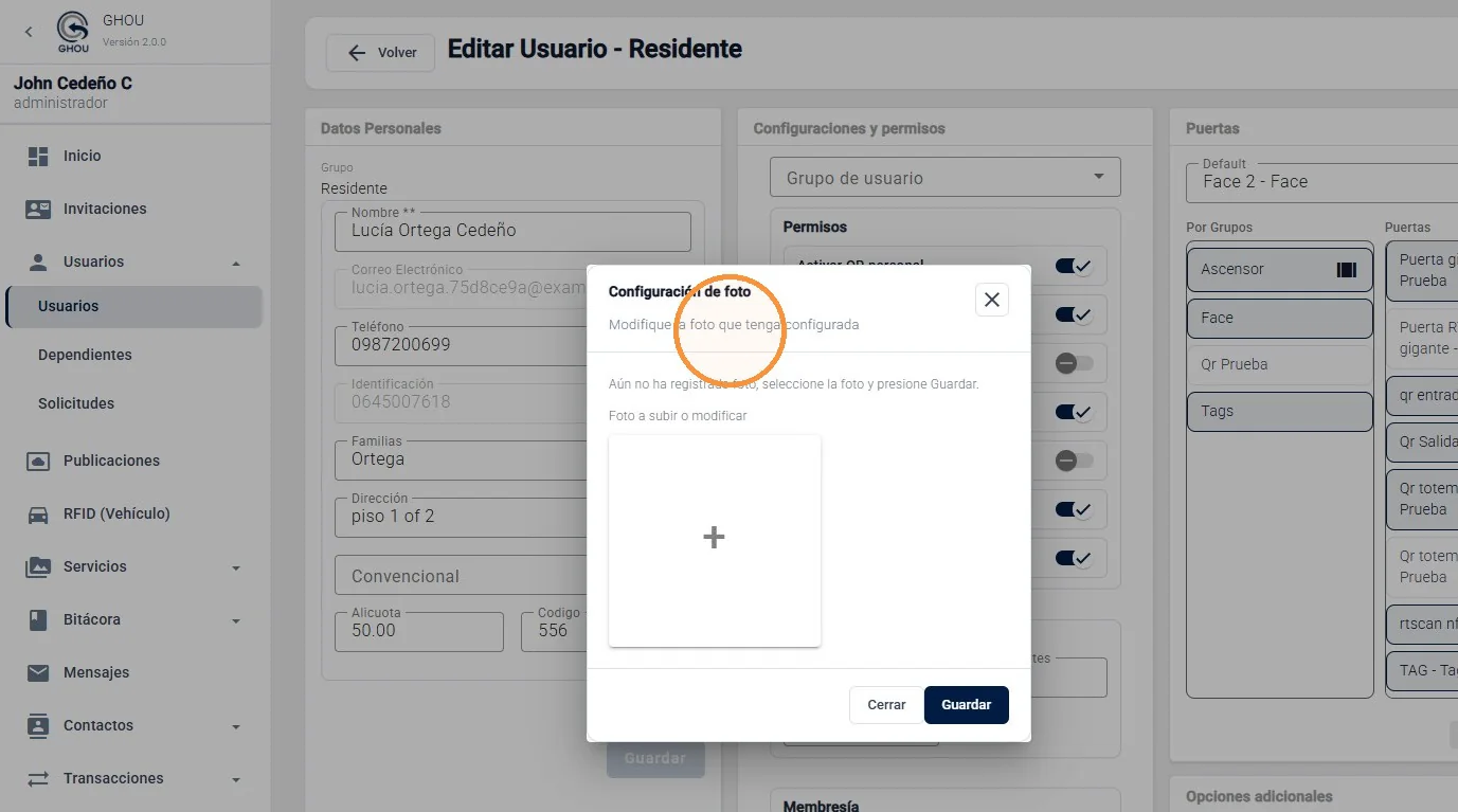 Captura de Configuración de usuarios existentes paso 17