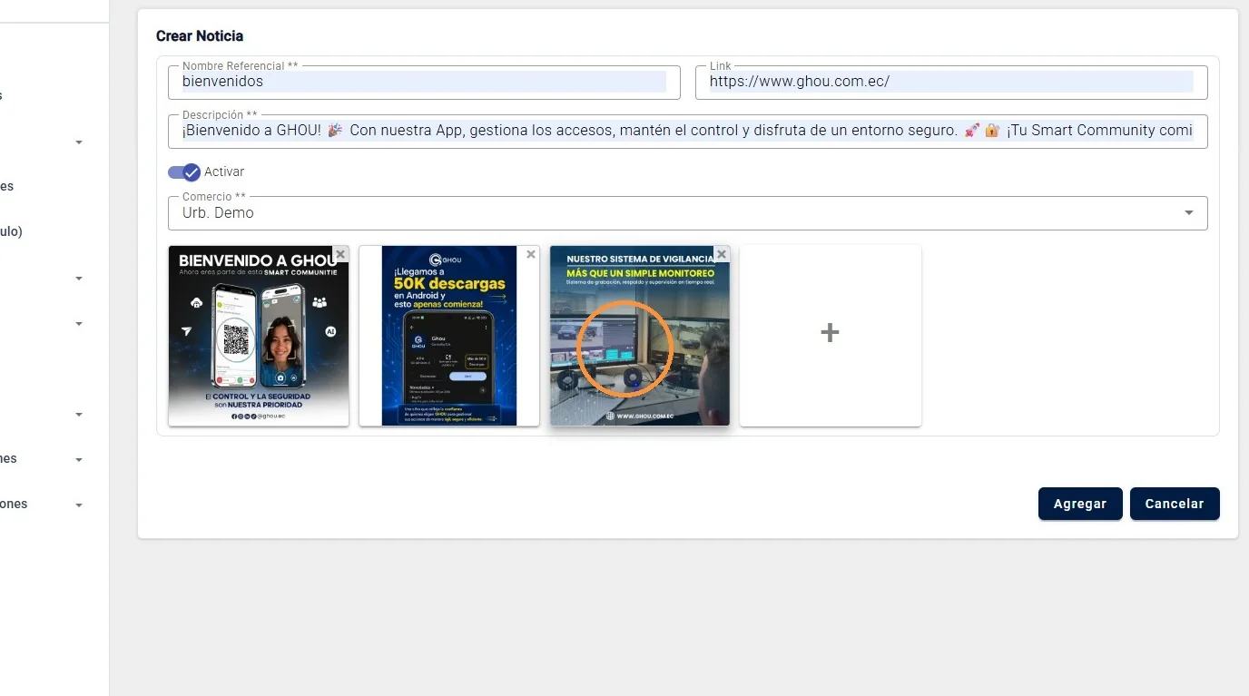Captura de Gestión de publicaciones paso 5