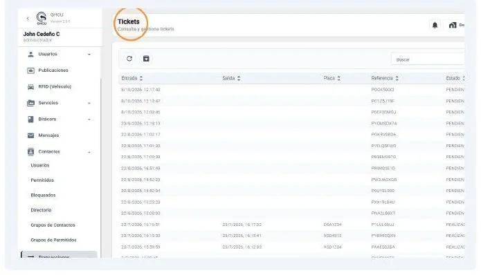 Captura de Transacciones documentos y tickets paso 12