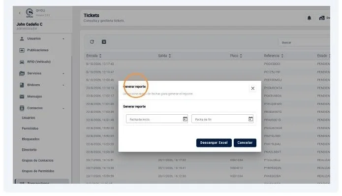 Captura de Transacciones documentos y tickets paso 15