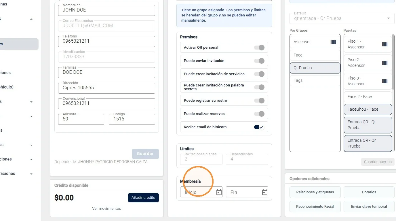 Captura de Gestión de dependientes paso 10
