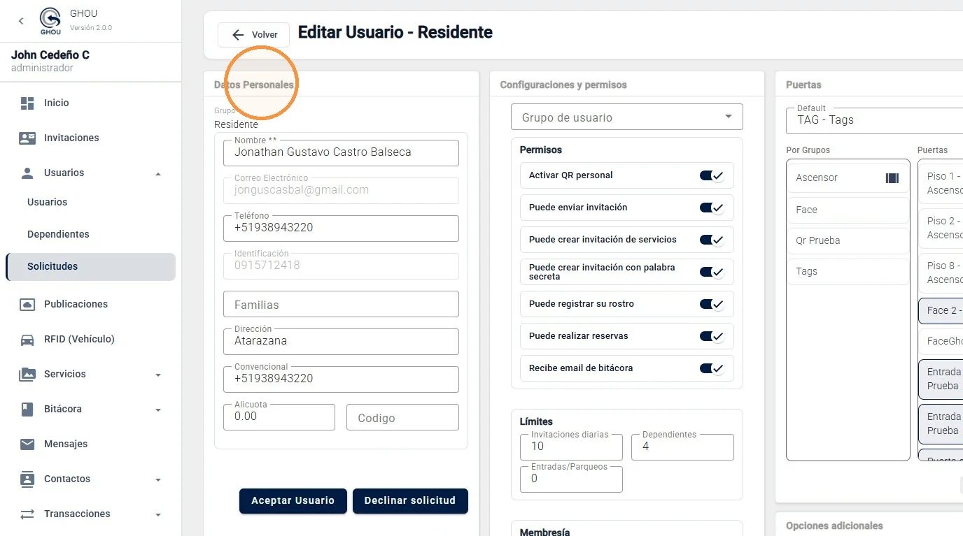 Captura de Gestión de solicitudes pendientes paso 3
