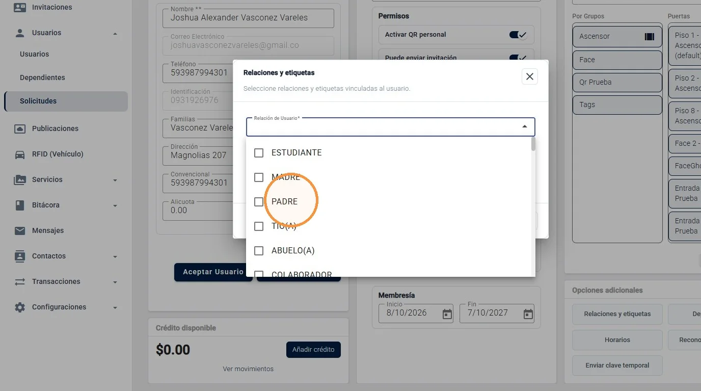 Captura de Gestión de solicitudes pendientes paso 10