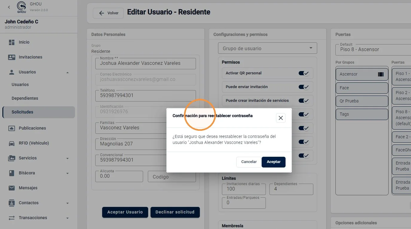 Captura de Gestión de solicitudes pendientes paso 14